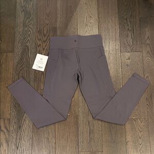 Athleta Kids Purple/Gray Leggings 14 XL